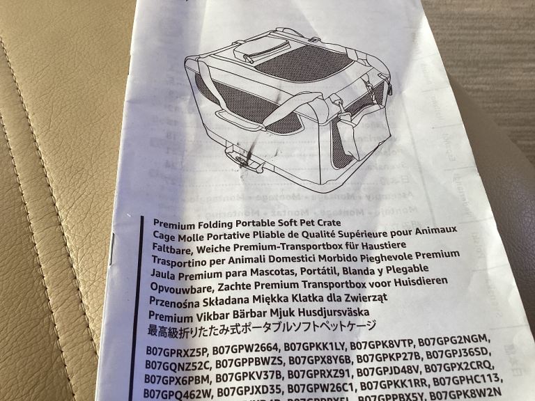 Folding portable Amazon premium dog crate ,as new, xtra large