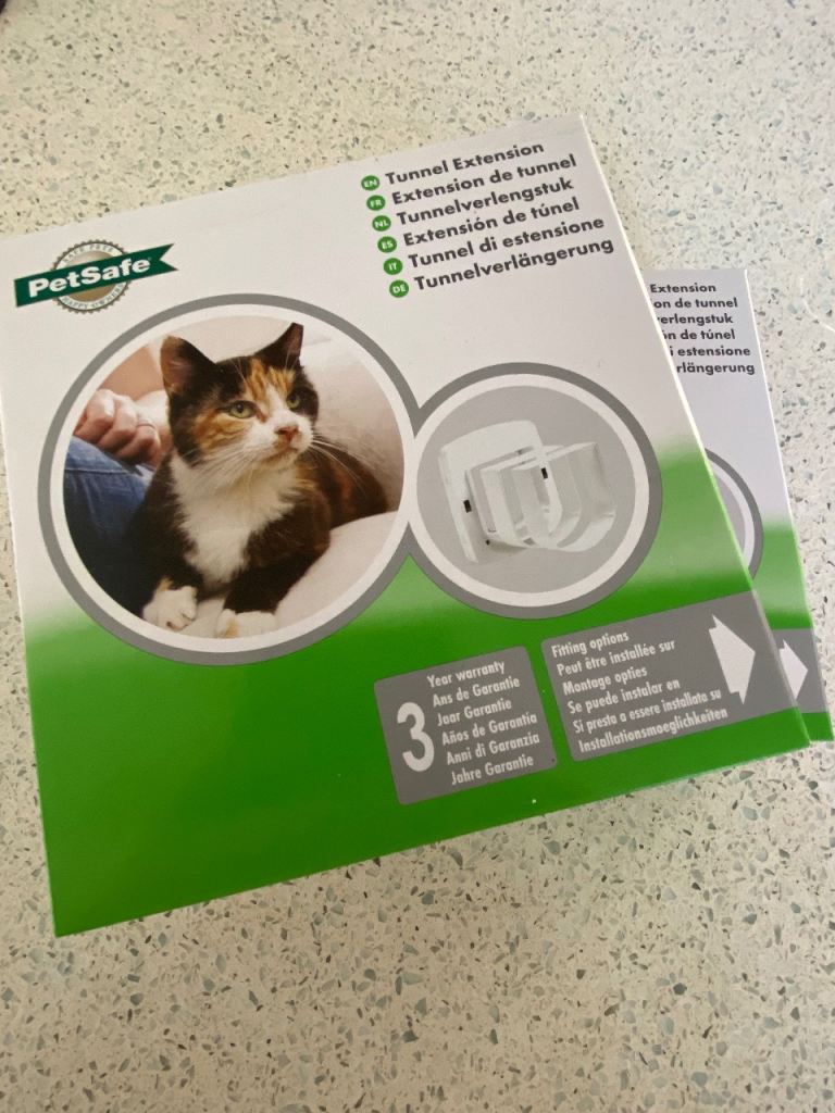 Cat tunnel for cat flap x 2