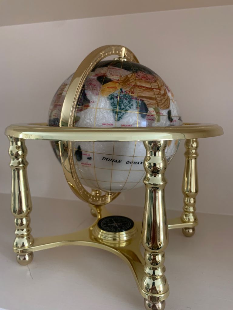 Lapis gemstone globe