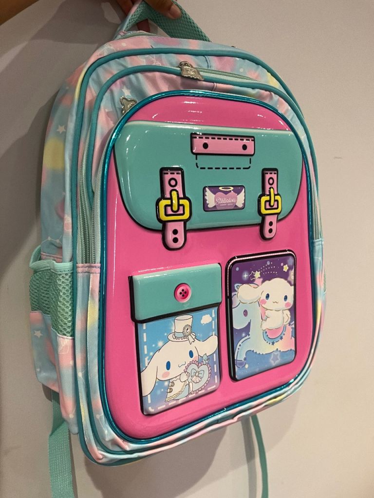 New Cinnamoroll Kids Backpack - Pink and Blue
