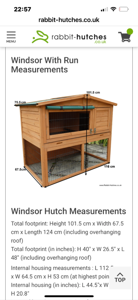 Guinea pig:/rabbit cage with run 