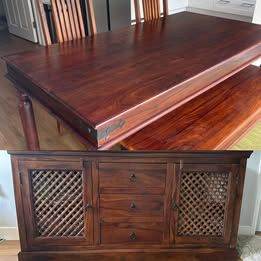 John Lewis Maharani Sheesham Dining Set & Large Sideboard