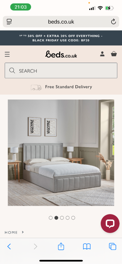 Brand new king size bed