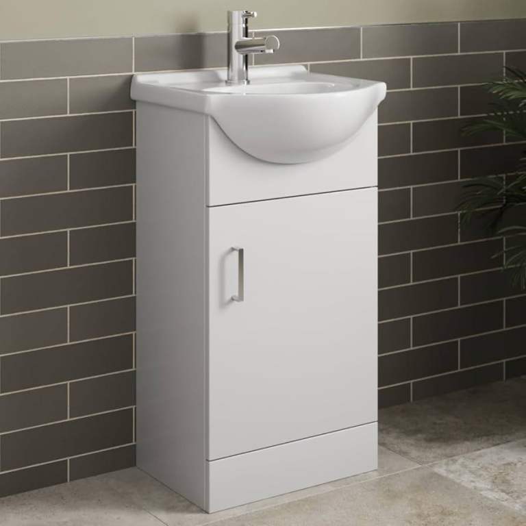 Vista 1 door vanity unit & basin 450mm