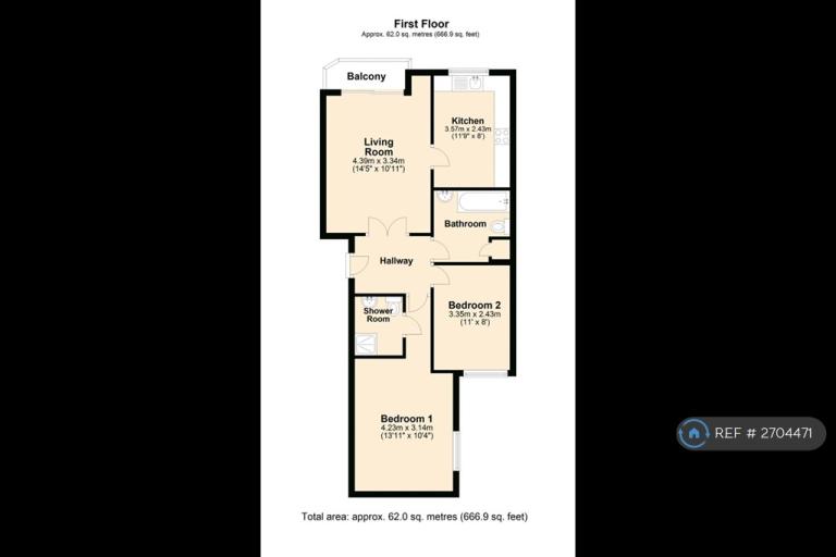 1 bedroom in Felixstowe Court, London, E16 (#2704471)