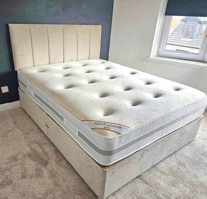 Small Double Bed !! New Small Double Divan Bed With Optional Mattress Free Home Delivery !! Must Go