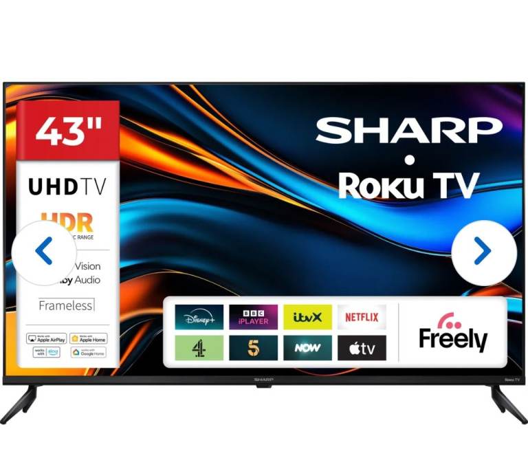 SHARP 43" 4k ultra HD Smart Led tv brand new boxed never opened 