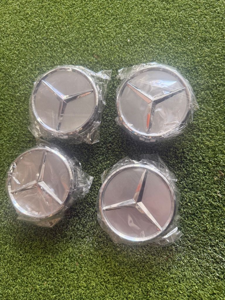 Mercedes wheel centre caps x 4 