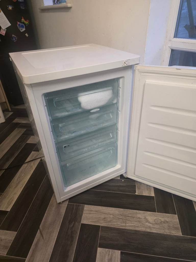 White freezer