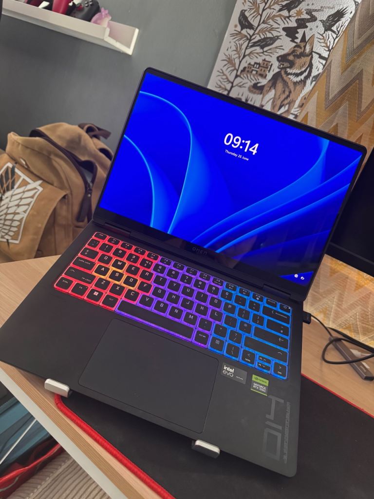 HP OMEN Transcend 14 Gaming Laptop (Ultra 9, RTX 4070, 32GB RAM, 1TB SSD, OLED) - with Box