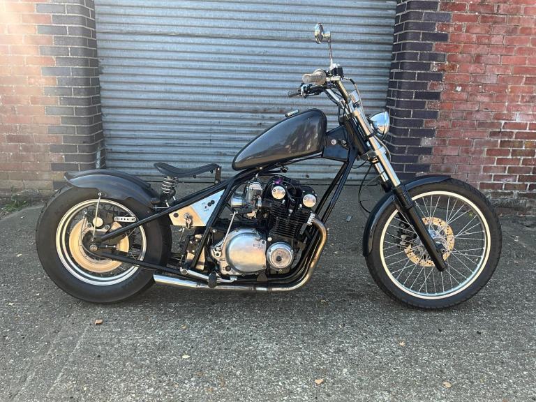 1977 SUZUKI GS 750 CUSTOM CHOP - HIPSTER STYLE-EY!!