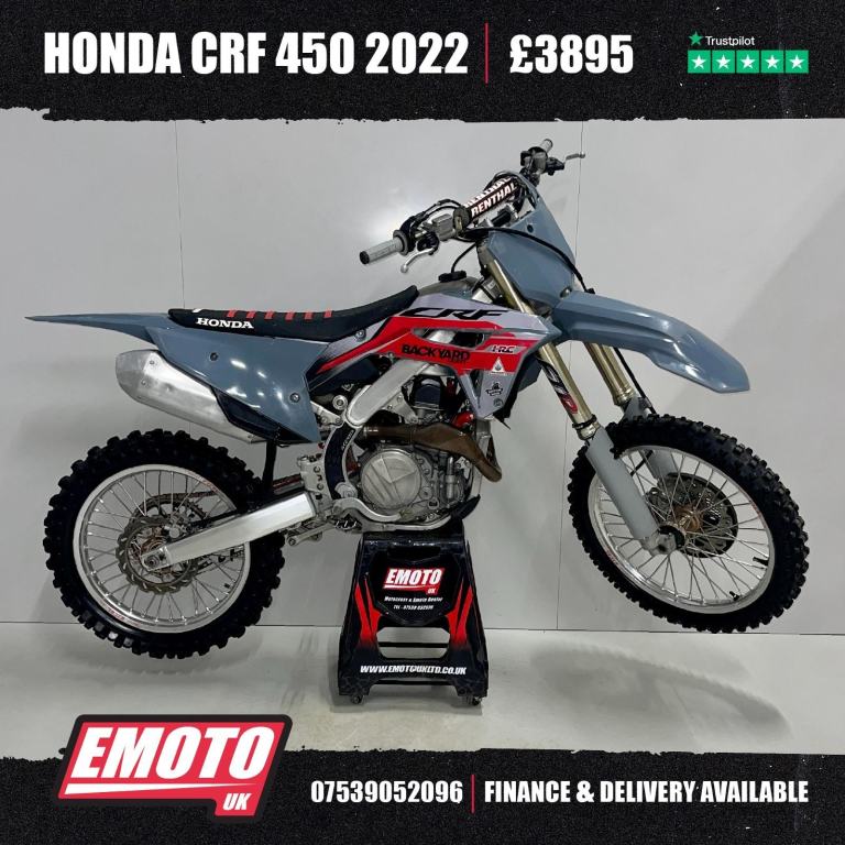 HONDA CRF 450 2022 Motocross Bike 450cc @EmotoUK - Finance Available