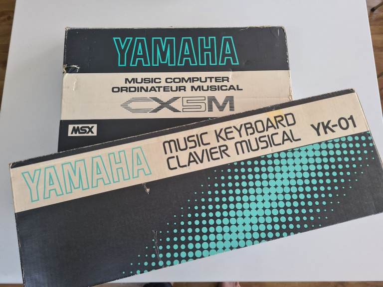 image for Yamaha cx5m MSX 8 bit retro computer with SD cart, FM unit, keyboard and 9 inch pvm CRT monitor