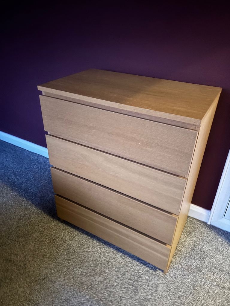 Malm 4 drawer chest of drawers
