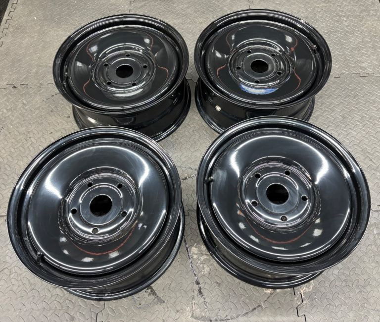 18” 5x160 Steels Ford Transit Custom Black Wheels Heavy Duty Load Rated