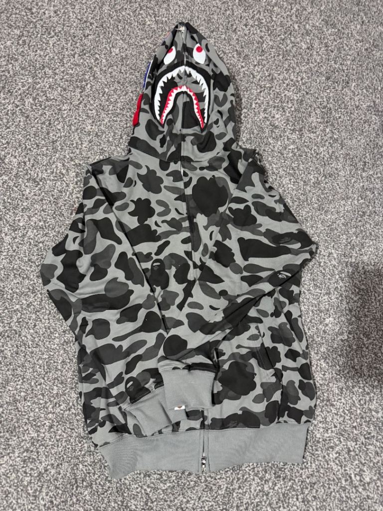 Bathing Ape Zip Up Hoodie. 
