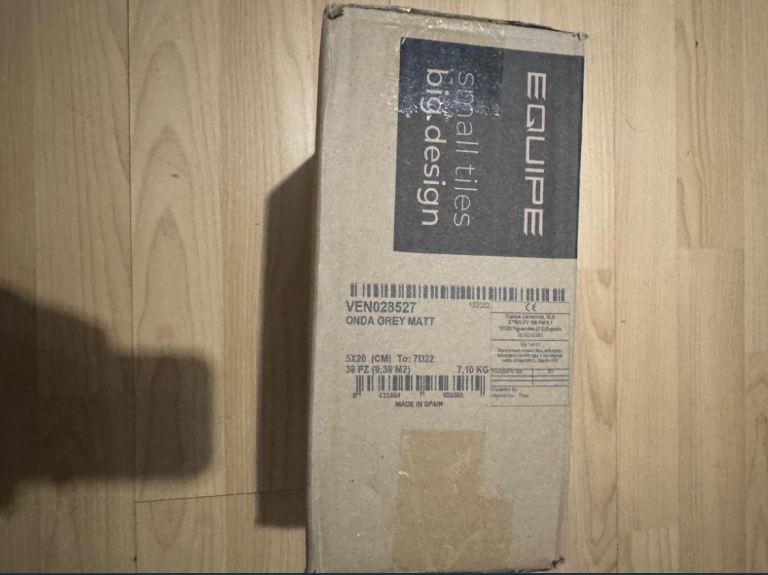 Tiles white and gray