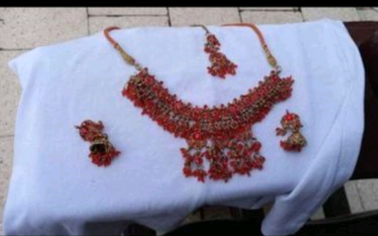 Red Indian Traditional Jewellery Set