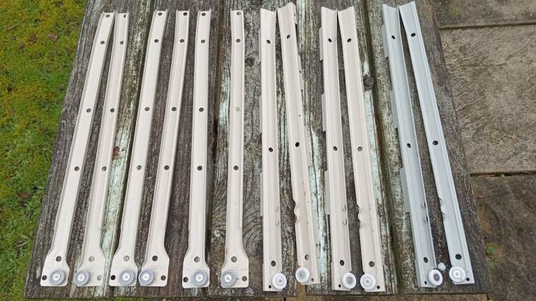 ikea malm drawer steel runners x 12