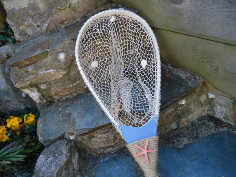 Large Fishing Net 62 inches long for nautical display NEW