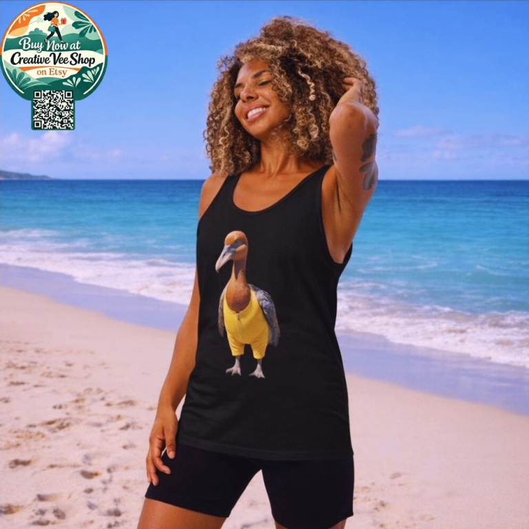 Hot Duck Funny Graphic Tank Top