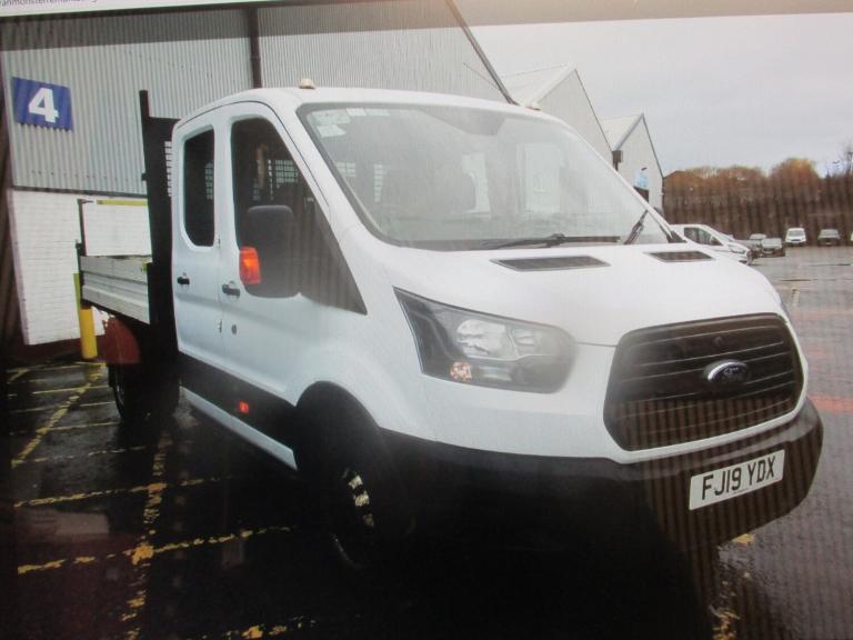 2019 Ford Transit 2.0 TDCi 130ps Double Cab TIPPER NO VAT CHASSIS CAB Diesel Manual