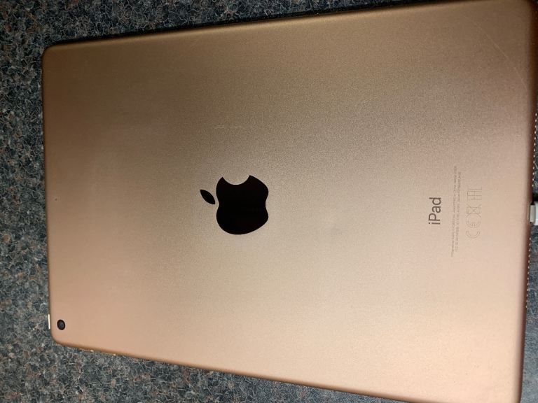 Apple iPad 9.7 6th generation rose gold with case thank you 32GB
