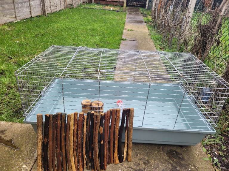 Large rabbit and guinea pig cage