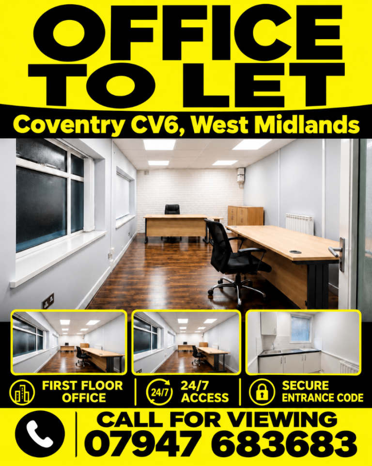 Office Space to Let in Coventry CV6, West Midlands