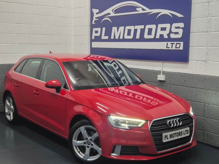 MARCH 2017 AUDI A3 2.0 TDI SPORT SPORTBACK EURO6 TANGO RED £20 ROAD-TAX LOVELY EXAMPLE GREAT SPEC 