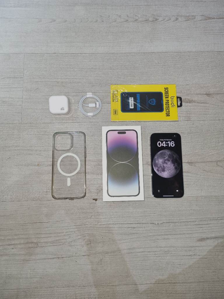 image for Iphone 14 Pro Max 5G Bundle Unlocked 128GB Warranty I Phone 