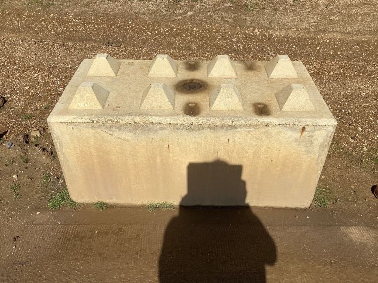Large Concrete Lego-Style Interlocking Security Blocks