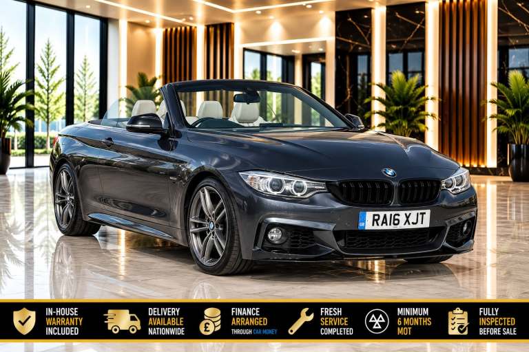 2016 BMW 4 Series 420d [190] M Sport 2dr Auto [Professional Media] CONVERTIBLE Diesel Automatic