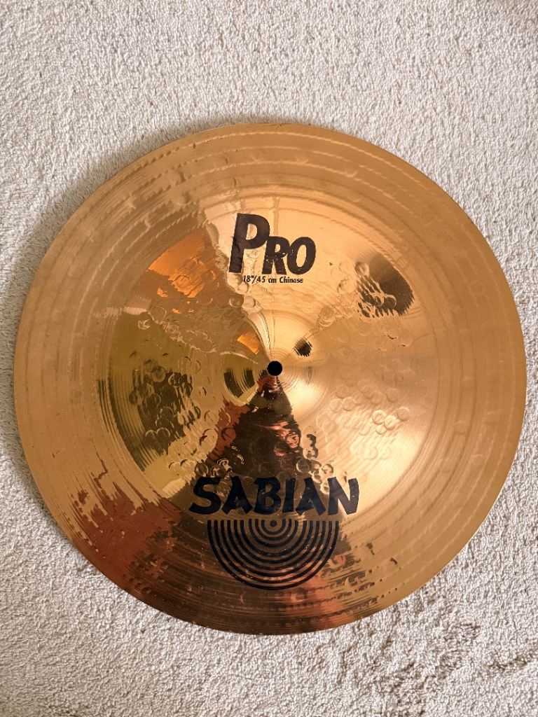Full Set of Pro Sabian Cymbals & Case