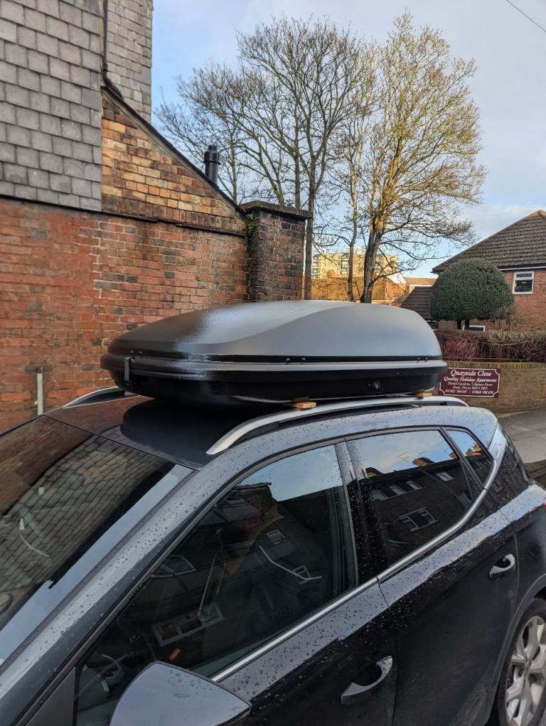 Roof storage box for car or van. 