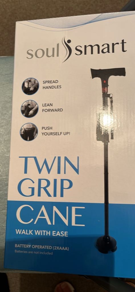 TWIN GRIP WALKING CANE