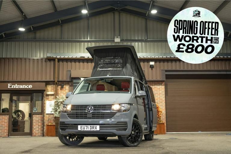 2021 VOLKSWAGEN TRANSPORTER PURE GREY CAMPERVAN
