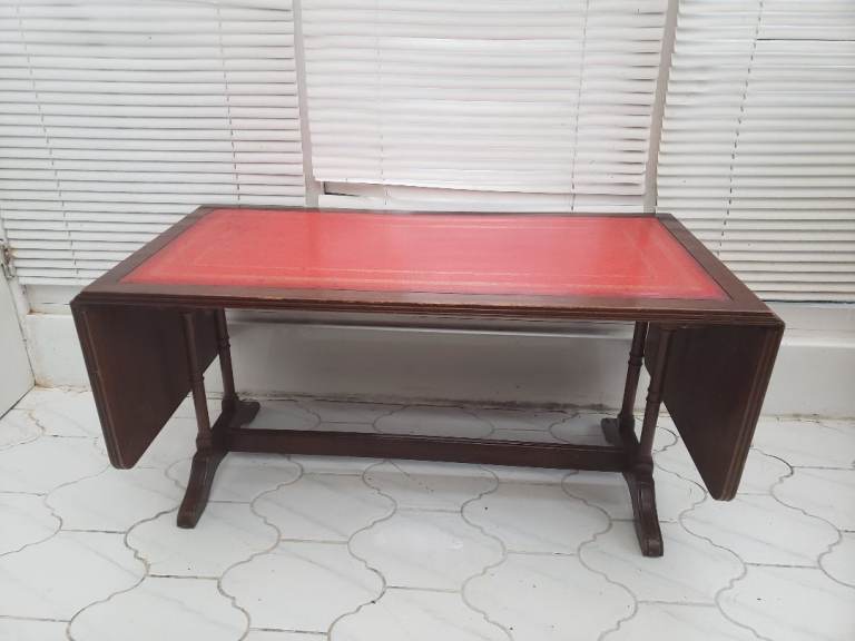 Extending Coffee Table side flaps Occasional Side Table Retro Upcycling Vintage