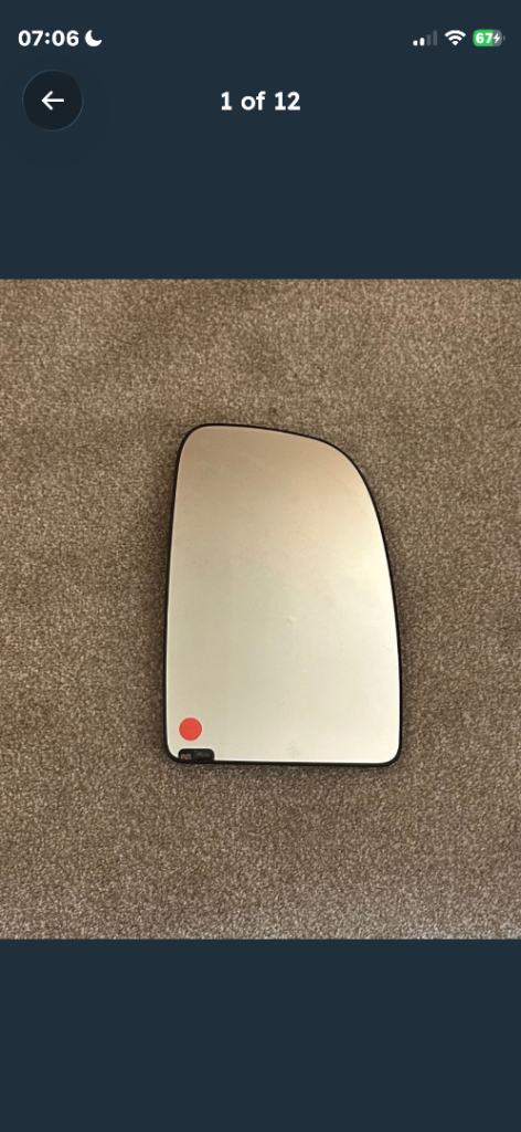 Wing mirror glass