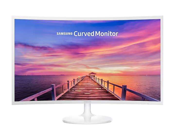 Samsung C32F391FWU 32-inch White Curved LED Monitor Energy A+ w / Stand