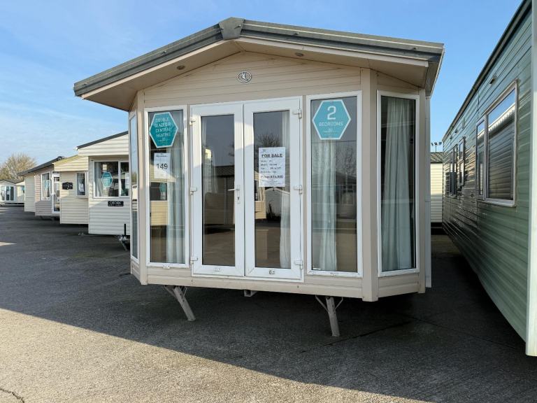 2 Bed Static Caravan - French Doors, DG, CH, Ensuite - Offsite, Own Land. Farms