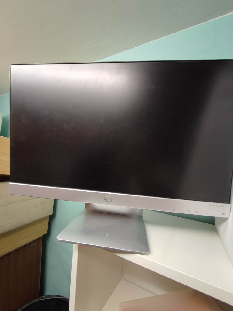 HP Pavilion 23XI Monitor 23 Inch IPS LED 23" Full HD HDMI DVI + Power Adapter