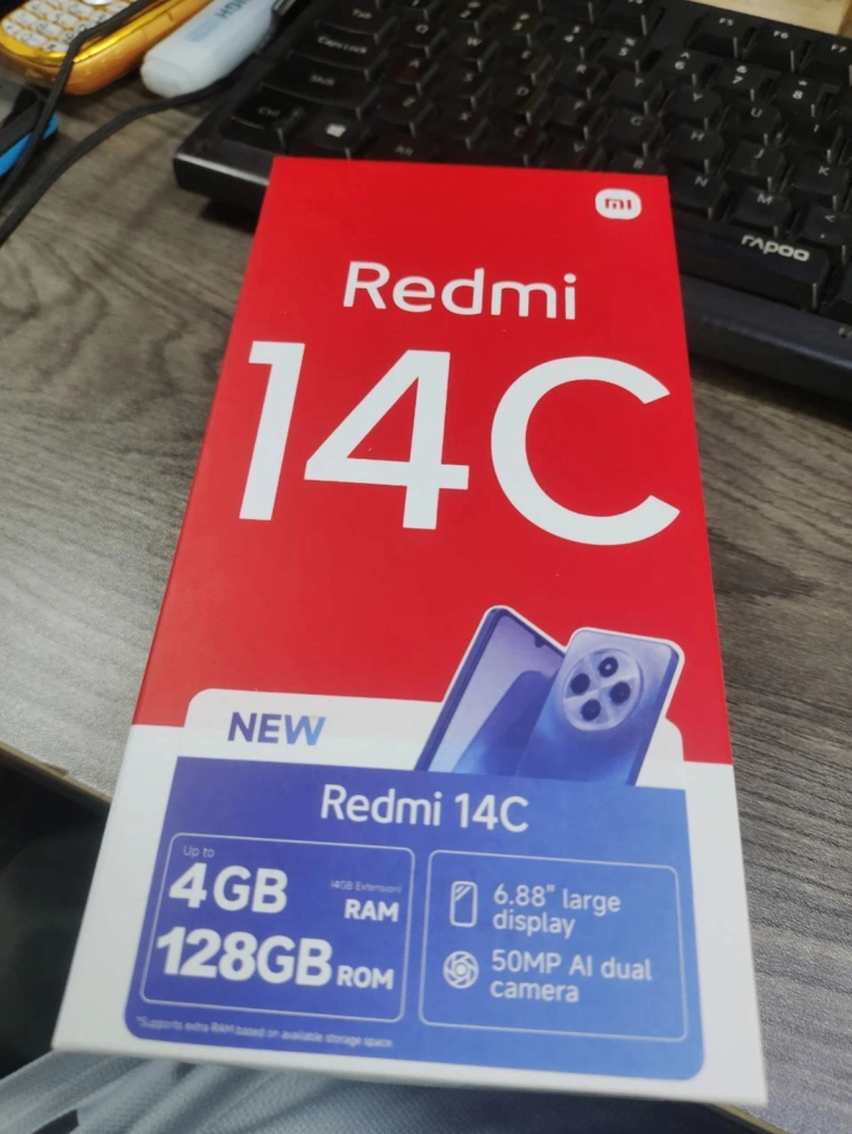 Xiaomi Redmi 14C 50MP 6.88" 5160mAh Android Mobile Phone (4+128GB/Uk)