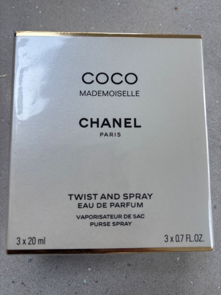 NEW Chanel Coco Mademoiselle Twist and Spray 3 x 20ml Eau De Parfum
