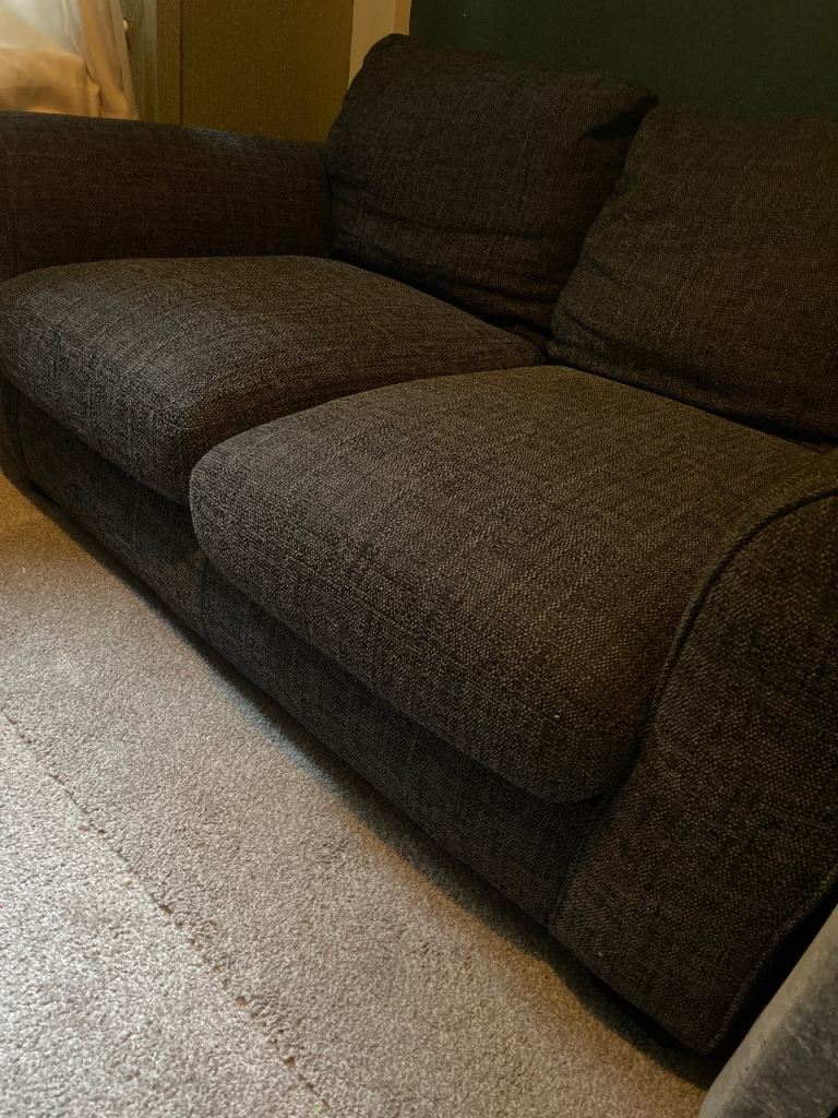 2 seater chair and matching footstool 