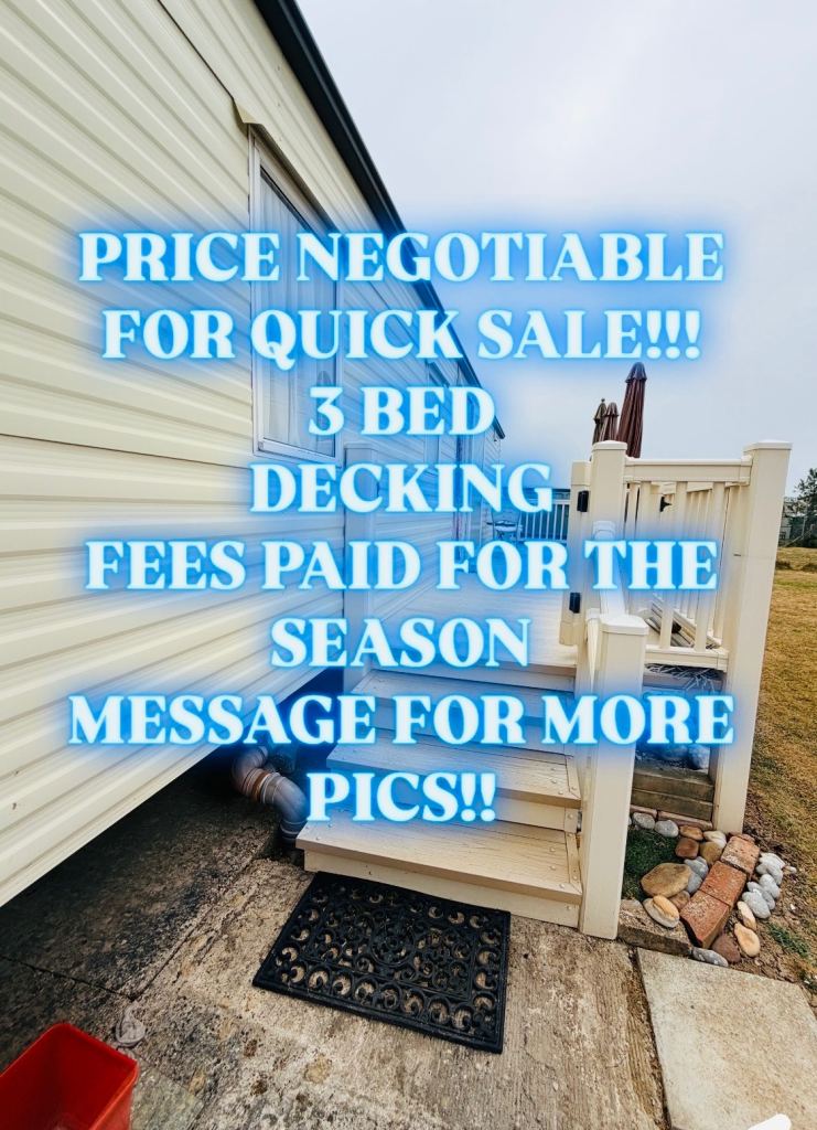 MIRAGE 3 BED STATIC CARAVAN CHEAP PRICE NEGOTIABLE FOR QUICK SALE MESSAGE FOR MORE DETAILS&PICTURES!