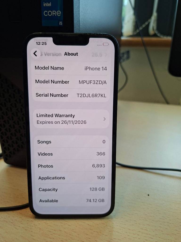 iPhone 14 128GB – Black, Good Condition