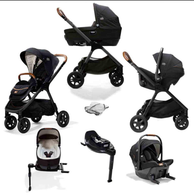   Joie Signature Finiti 4-in-1 Travel System With Calmi R129 Car Cot, R129 Car Seat