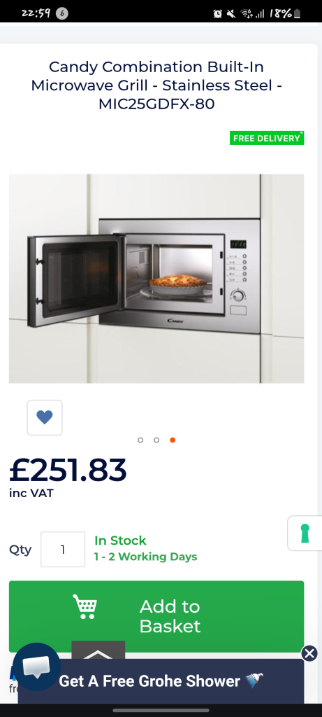 Microwave grill