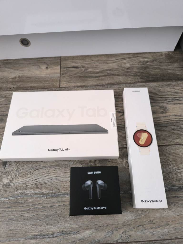 SAMSUNG TABA9+, WATCH7,BUDS3PRO